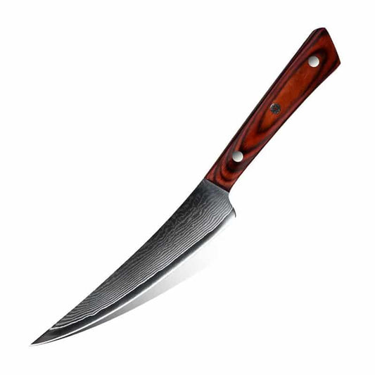 Cuțit profesional HOCHO Măcelar, Damascus L HRC 60, mâner Deluxe Pakka