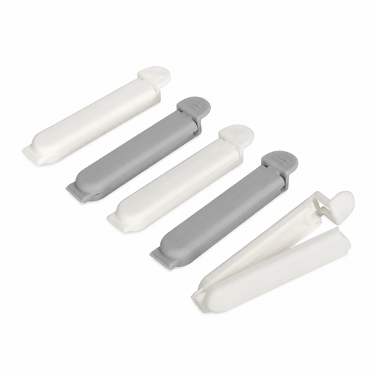 Cleme pentru sigilarea pungilor, din eco plastic, 7,2 x 1,4 cm, set 5 piese, EASY