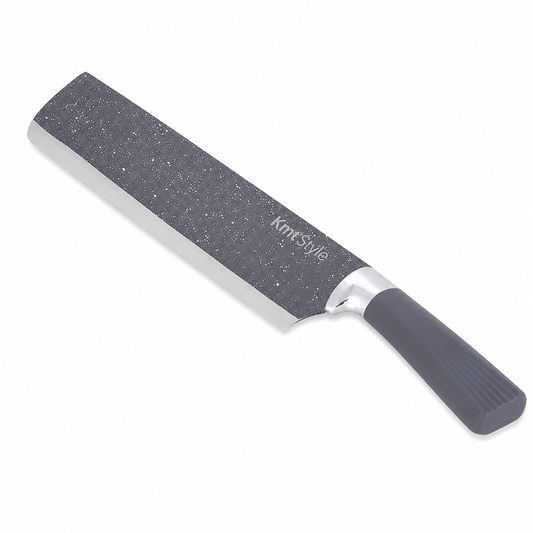 Cuțit Nakiri, 33cm cu lamă din inox cu finisaj granit, TERRA