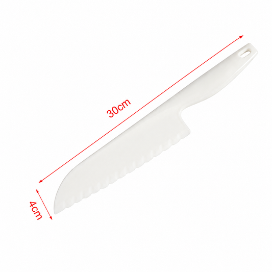 Cuțit pentru tort și prăjituri, 4 x 30 cm, din eco plastic, seria BASIC