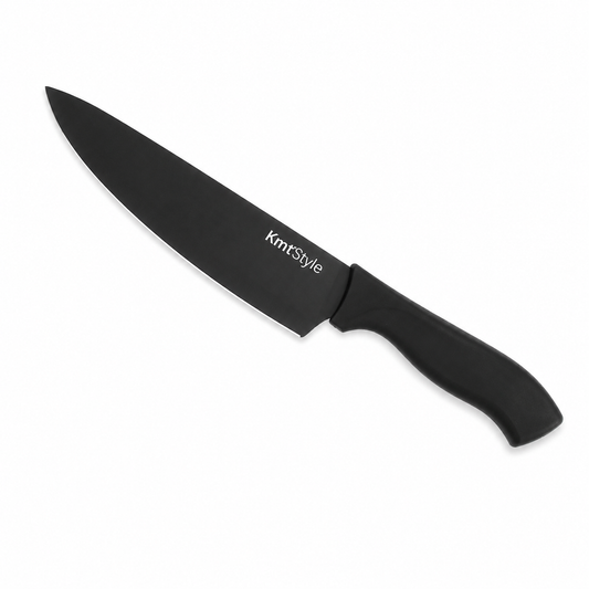 Cuțit bucătar Chef, 33cm cu lamă din inox cu finisaj negru și mâner ergonomic, ERGO