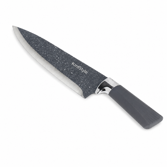 Cuțit bucătar Chef, 33cm, cu lamă din inox cu finisaj granit, TERRA