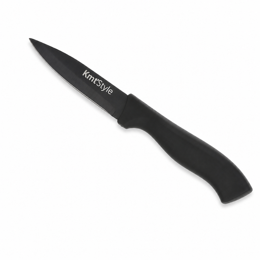 Cuțit universal, 19,5cm cu lamă antiaderentă din inox cu finisaj negru, ERGO