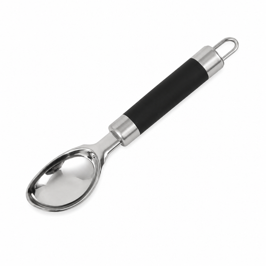 Lingură pentru înghețată, 4 x 20,3 cm, din inox, cu mâner soft-touch, SELECT