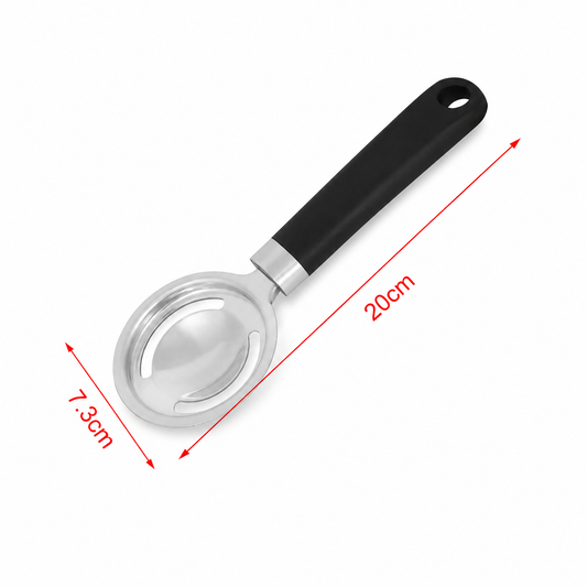Separator pentru gălbenuș, din inox, cu mâner ergonomic, D7,3 x 20 cm CORE