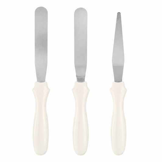 Set spatule pentru patiserie, 3 piese din inox, maner ergonomic, seria CORE