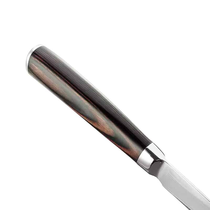 Cuțit profesional JP KAISAKI, oțel carbonificat japonez HRC 60 călire laser, mâner Deluxe Pakka – imagine produs 4