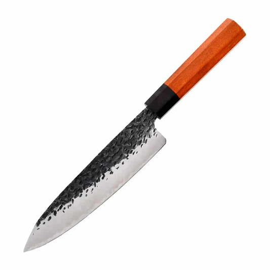 Cuțit profesional japonez HOCHO Gyuto, seria JP, oțel japonez HRC 60 călire manuală, mâner Deluxe Pakka
