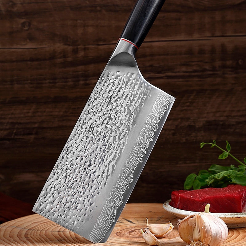 Cuțit profesional HOCHO Satâr EXTRA, Damascus M HRC 60, mâner G10 – imagine produs 4