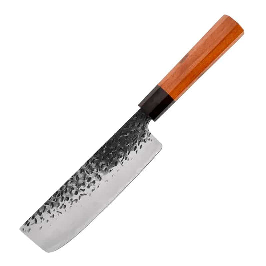 Cuțit profesional japonez HOCHO Nakiri, seria JP, oțel japonez HRC 60 călire manuală, mâner Deluxe Pakka