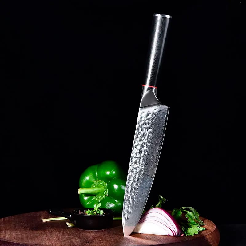 Cuțit profesional HOCHO Chef, Damascus M HRC 60, mâner G10 – imagine produs 2