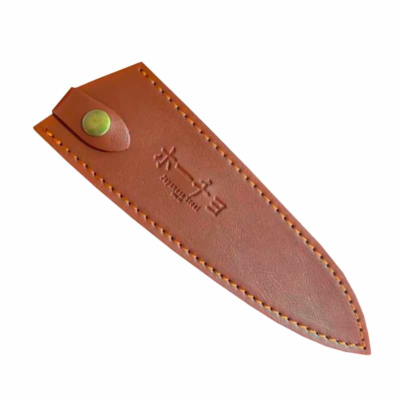 Cuțit profesional Chef cu husă, seria Brutus, HOCHO, oțel japonez HRC 60 călire manuală, mâner Deluxe Pakka – imagine produs 