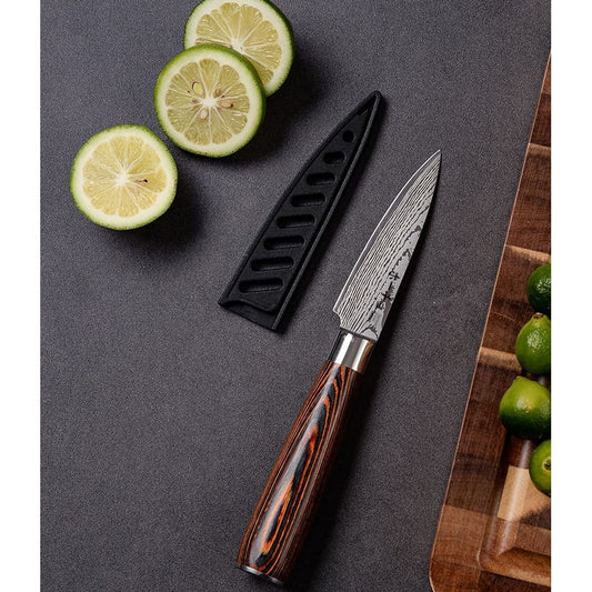 Cuțit profesional JP KAISAKI, oțel carbonificat japonez HRC 60 călire laser, mâner Deluxe Pakka – imagine produs 2