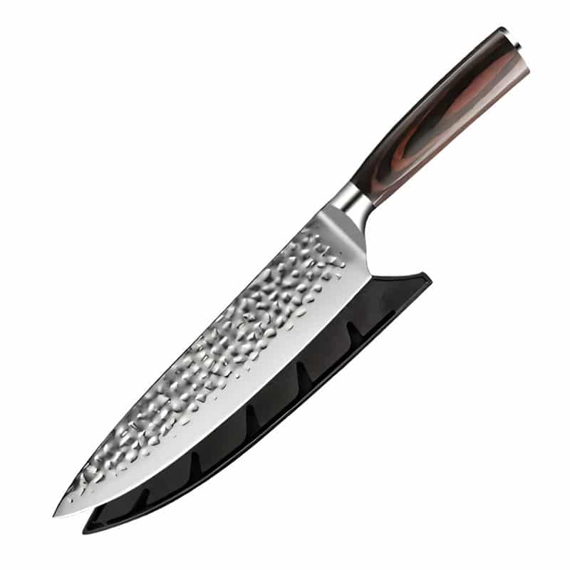 Cuțit profesional HOCHO Chef, oțel japonez HRC 60 călire manuală, mâner Deluxe Pakka