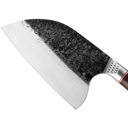 Cuțit profesional HOCHO Serbian seria Brutus, oțel japonez HRC 60 călire manuală, mâner Deluxe Pakka – imagine produs 2