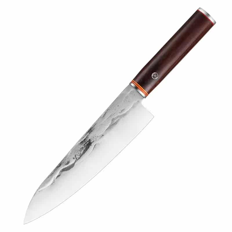 Set 5 cuțite profesionale seria Timeless, oțel japonez HRC 60 călire manuală, mâner de lemn – imagine produs 9