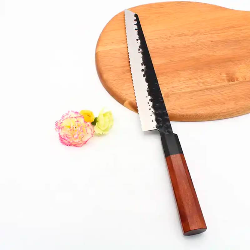Set 5 cuțite profesionale HOCHO seria JP, oțel japonez HRC 60 călire manuală, mâner Deluxe Pakka – imagine produs 5