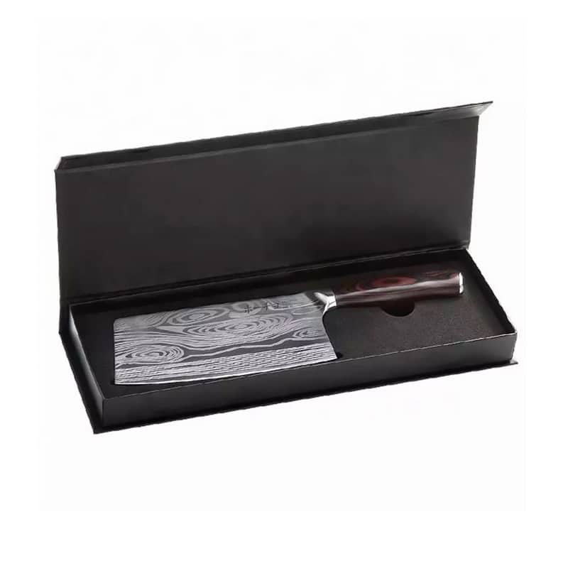 Cuțit profesional HOCHO Satâr, oțel japonez HRC 60 călire laser, mâner Deluxe Pakka – imagine produs 7