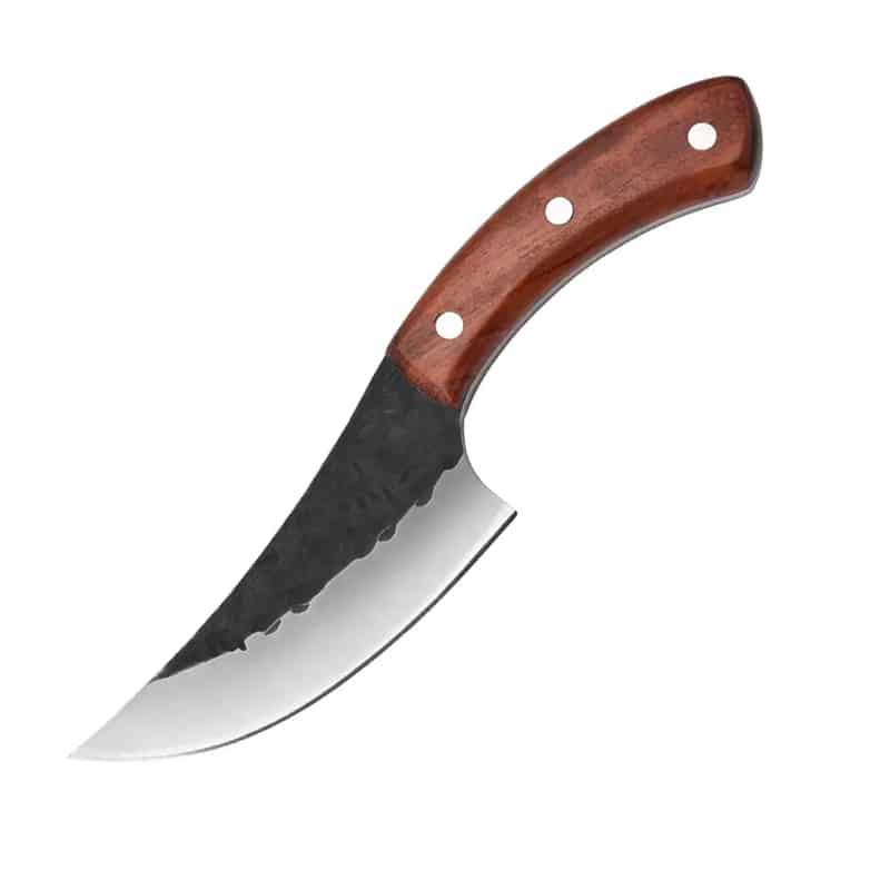 Cuțit profesional cu husă HOCHO seria Camping, oțel japonez HRC 60 călire manuală, mâner lemn dur Huali – imagine produs 2
