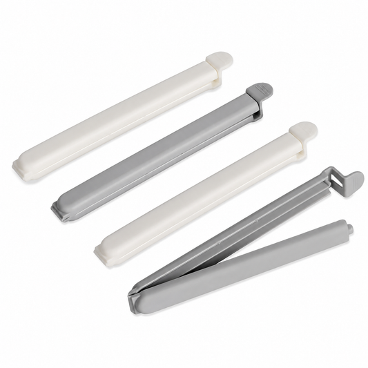 Cleme pentru sigilarea pungilor, din eco plastic, 16 x 1,5 cm, set 4 piese, EASY