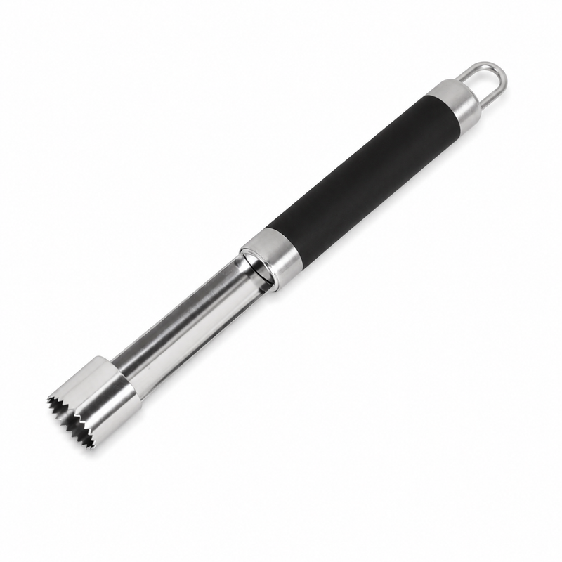 Curățător pentru cotorul merelor, 20 cm, din inox, cu mâner soft-touch,  SELECT
