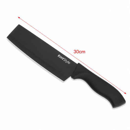 Cuțit Nakiri, 30cm, cu lamă antiaderentă din inox cu finisaj negru, ERGO