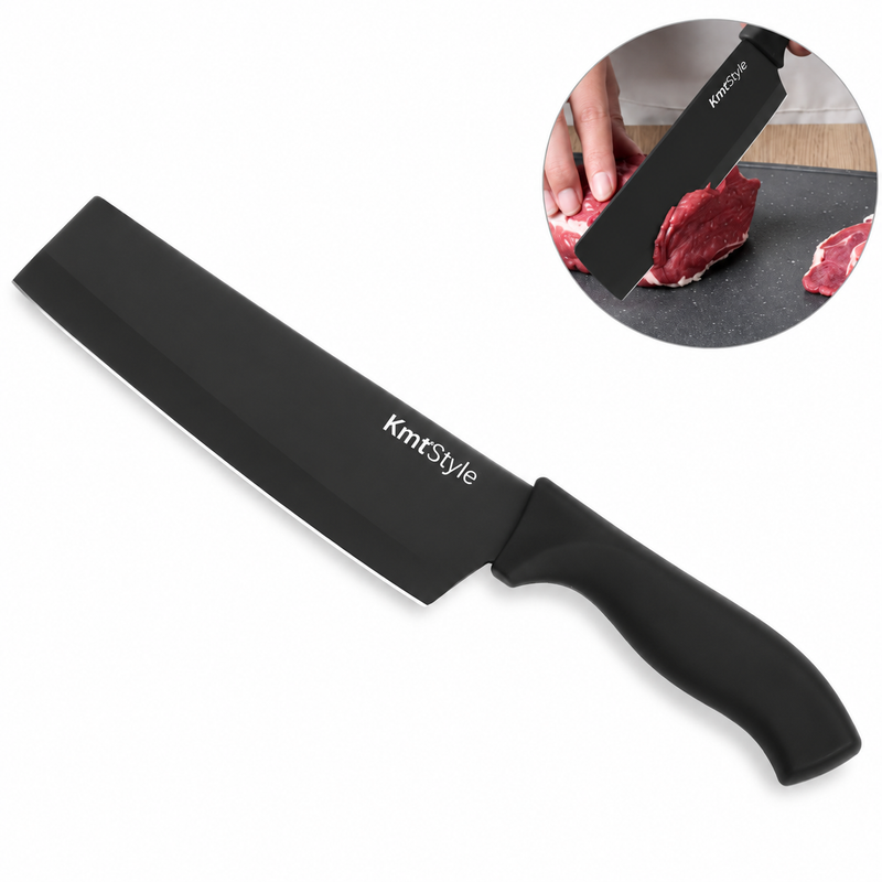 Cuțit Nakiri, 30cm, cu lamă antiaderentă din inox cu finisaj negru, ERGO