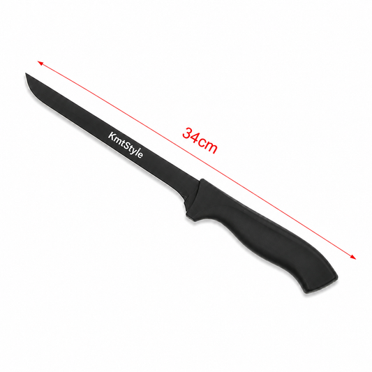 Cuțit pentru jambon, 34cm, cu lamă antiaderentă din inox cu finisaj granit, ERGO