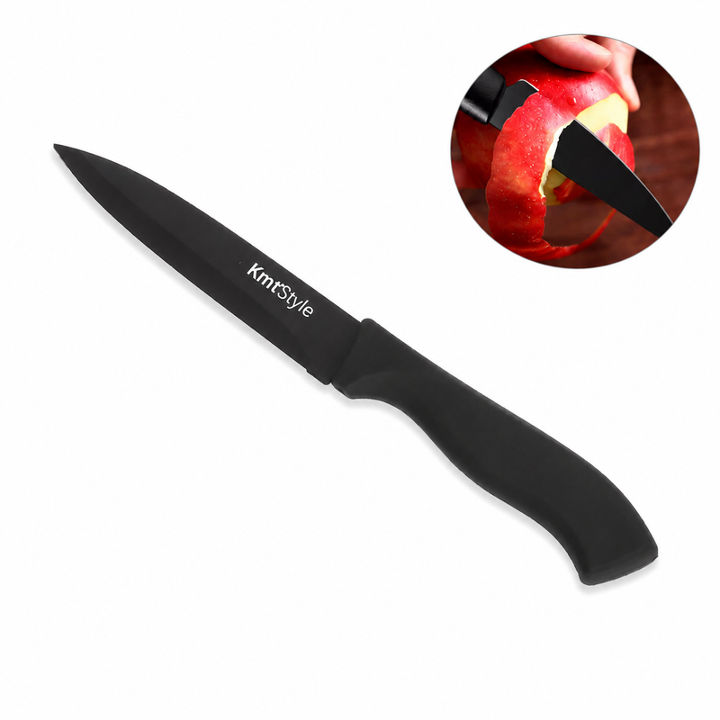 Cuțit universal, 23cm cu lamă antiaderentă din inox cu finisaj negru, ERGO