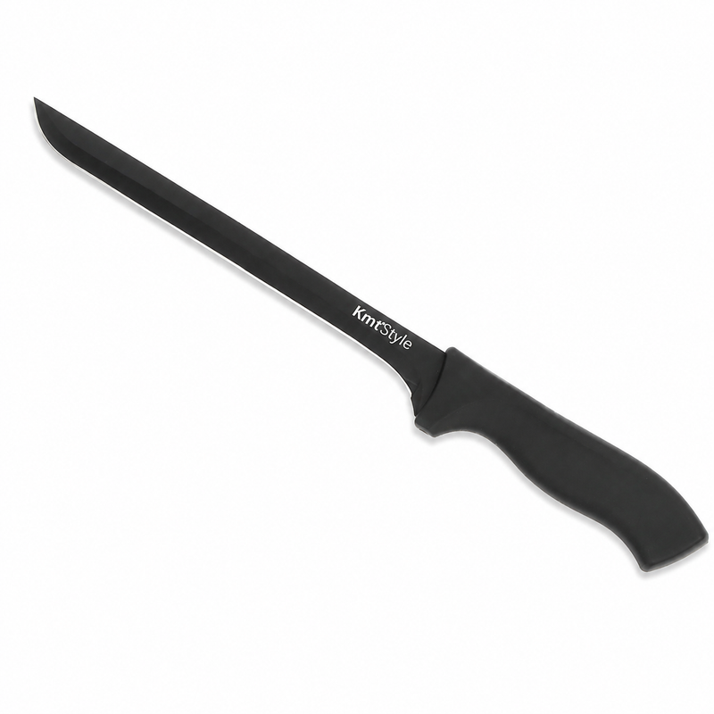 Cuțit pentru jambon, 34cm, cu lamă antiaderentă din inox cu finisaj granit, ERGO