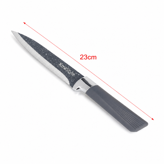 Cuțit universal, 23cm, cu lamă din inox cu finisaj granit, TERRA