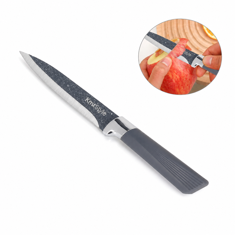 Cuțit universal, 23cm, cu lamă din inox cu finisaj granit, TERRA