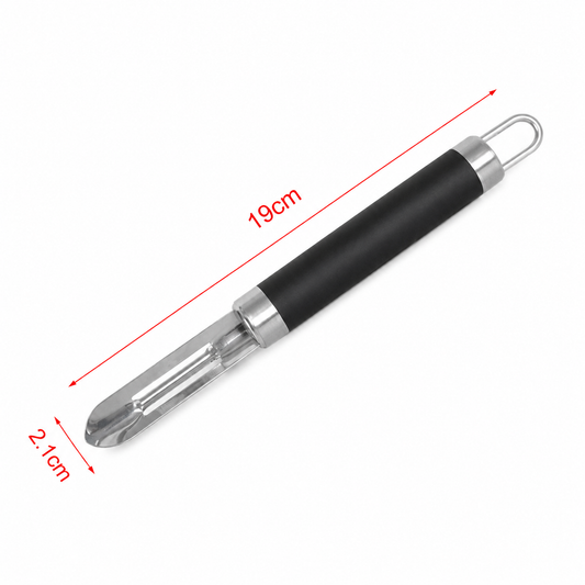 Decojitor pentru fructe și legume, 2,1 x 19 cm, din inox, cu mâner soft-touch, SELECT