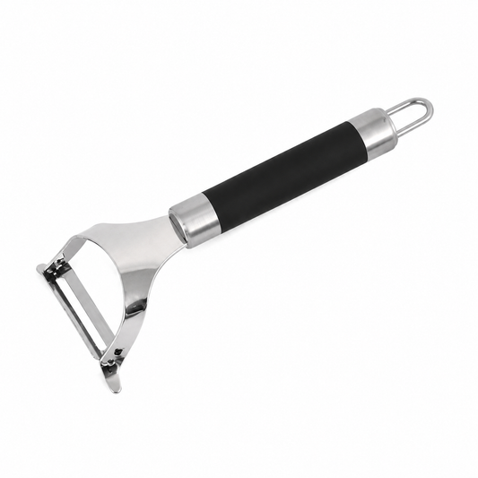 Decojitor lat tip Y pentru fructe și legume, din inox, 18,8 cm, cu mâner soft-touch, SELECT