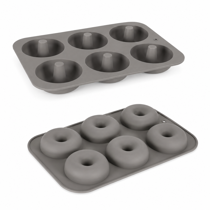 Formă pentru gogoși, din silicon, 6 cavități, Ø7 cm,  seria FLEXI