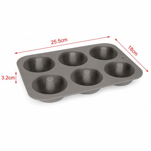 Formă pentru gogoși, din silicon, 6 cavități, Ø7 cm,  seria FLEXI