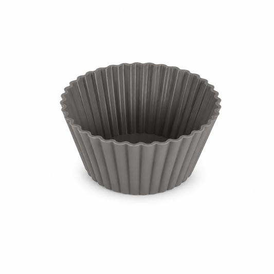 Forme rotunde pentru brioșe, din silicon, set 6 piese, 5x2,5 cm, seria FLEXI