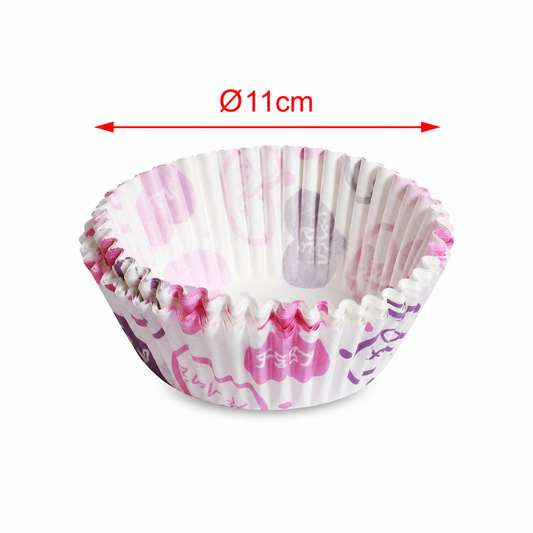 Forme rotunde pentru brioșe, din hârtie pentru copt, Ø11 cm, set 50 piese, seria PARTY, 5403550