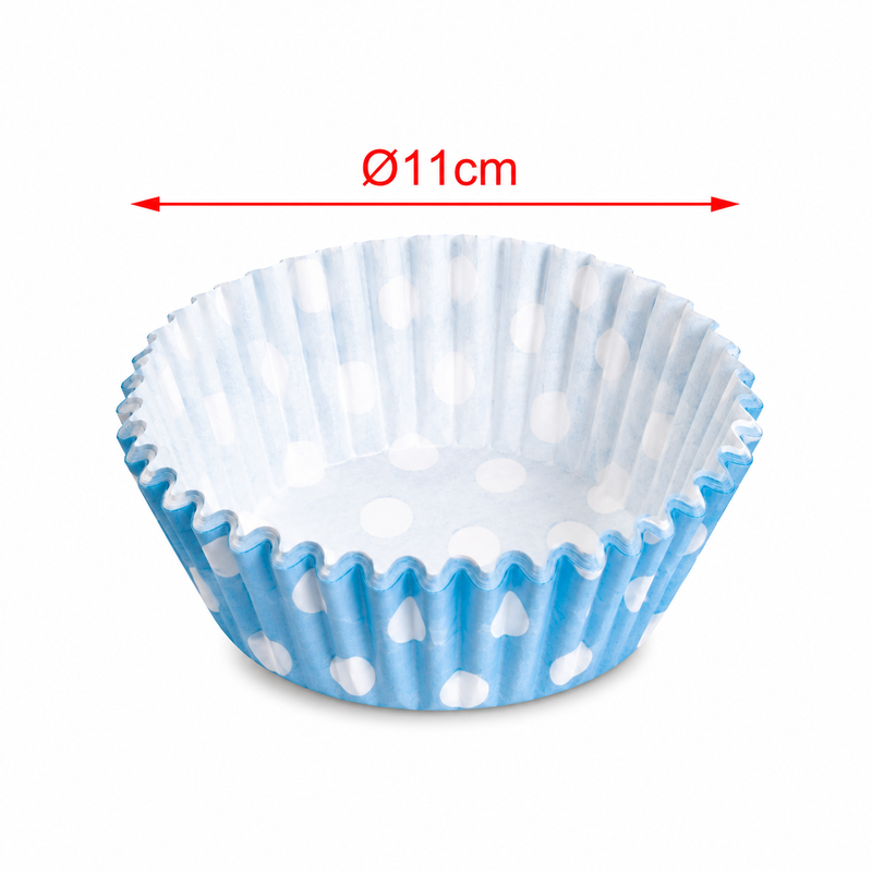 Forme rotunde pentru brioșe, din hârtie pentru copt, Ø11 cm, set 50 piese, seria PARTY, 5403546