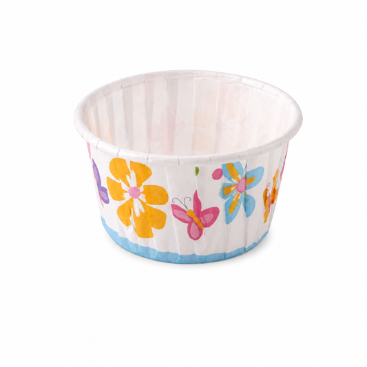 Forme rotunde pentru brioșe, din hârtie pentru copt, Ø4 x 5 cm, set 16 piese, seria PARTY
