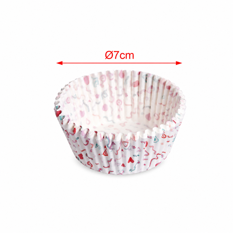 Forme rotunde pentru brioșe, din hârtie pentru copt, Ø7 cm, set 24 piese, 5403555