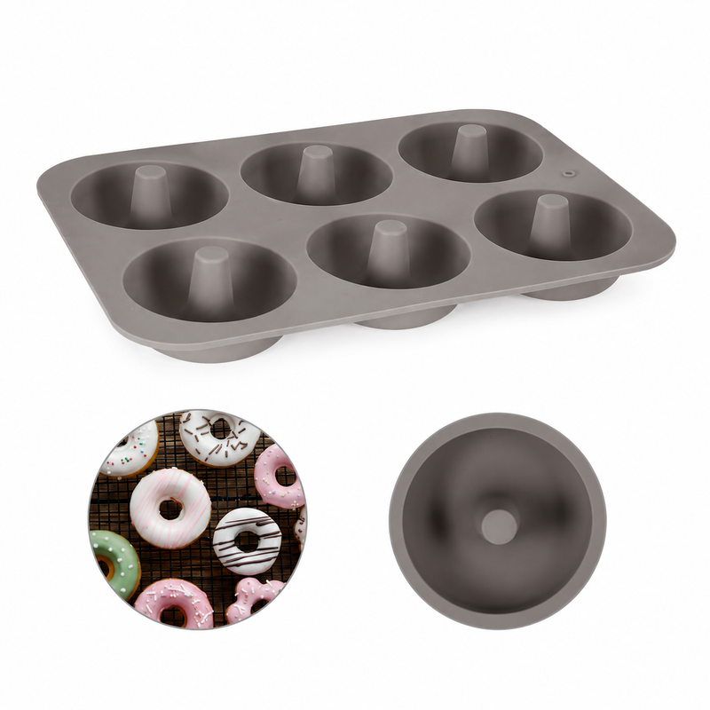 Formă pentru gogoși, din silicon, 6 cavități, Ø7 cm,  seria FLEXI