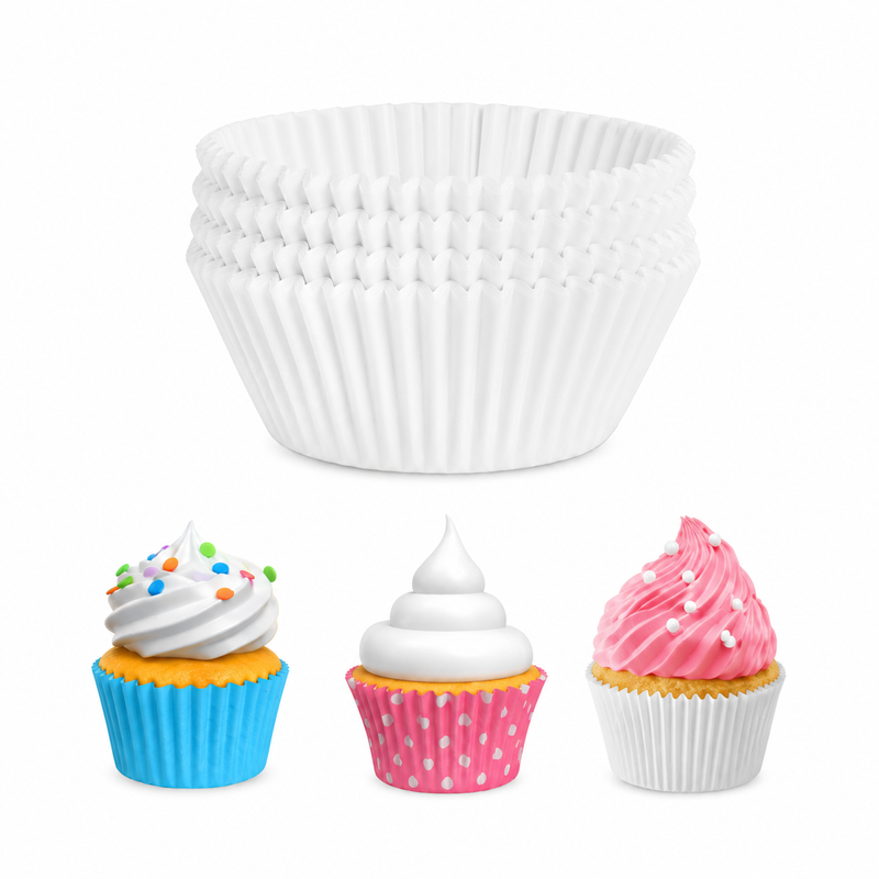 Forme rotunde pentru brioșe, din hârtie pentru copt, Ø11 cm, set 50 piese, seria PARTY, 5403542