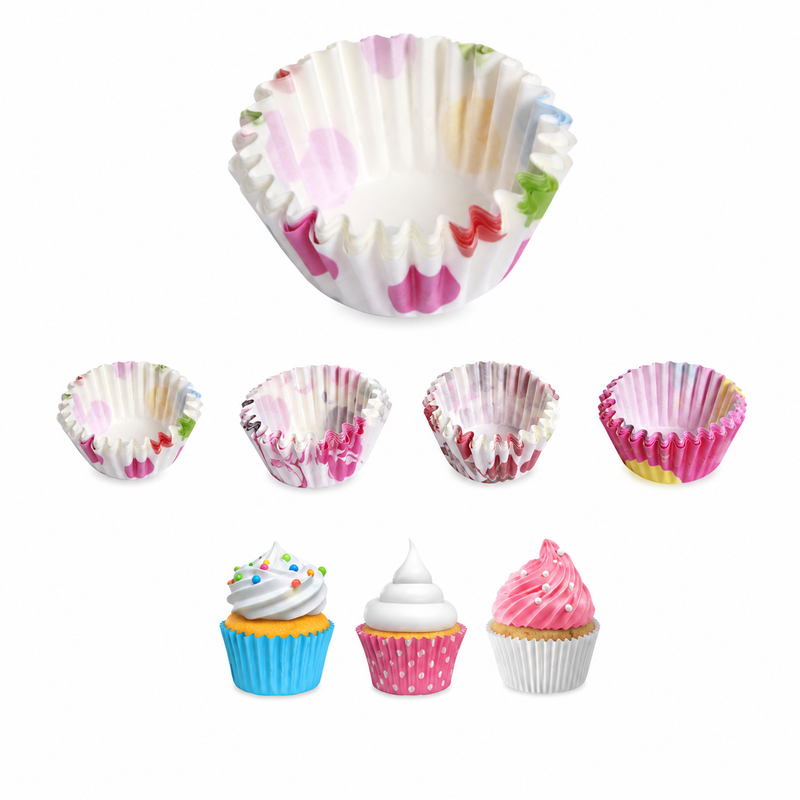 Forme rotunde pentru brioșe, din hârtie pentru copt, Ø6 cm, set 100 piese, 5403547