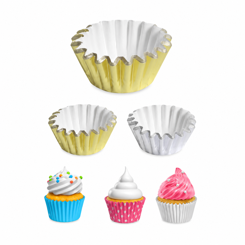 Forme rotunde pentru brioșe, din hârtie pentru copt, Ø6 cm, set 100 piese, 5403551