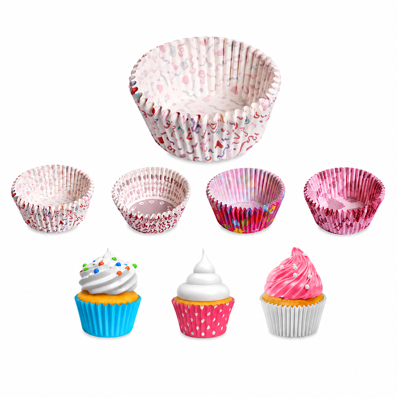Forme rotunde pentru brioșe, din hârtie pentru copt, Ø7 cm, set 24 piese, 5403555