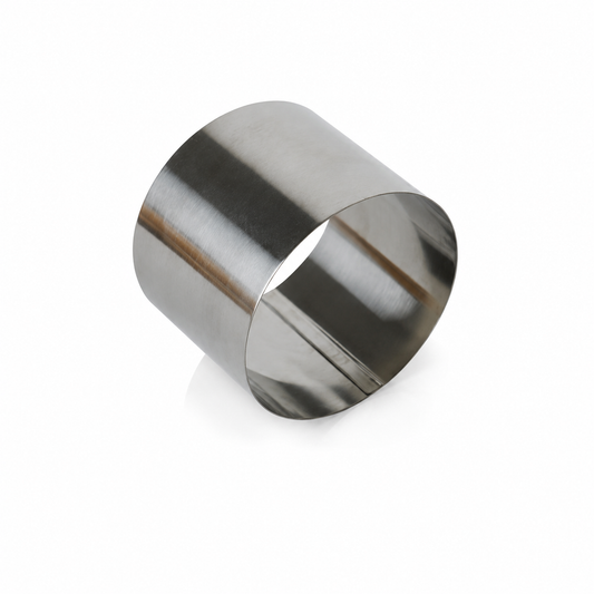 Formă rotundă pentru patiserie, din inox, 6 x 8 cm, seria CLASSIC