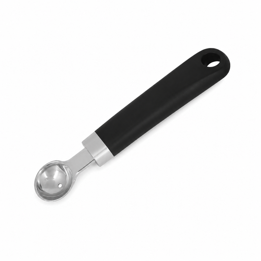 Lingură pentru fructe, D2,5 x 16,5 cm, din inox, cu mâner ergonomic din eco plastic, CORE
