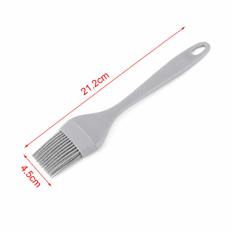 Pensulă pentru ungere și marinare, din silicon, maner ecoplastic, 21,2, FLEXI