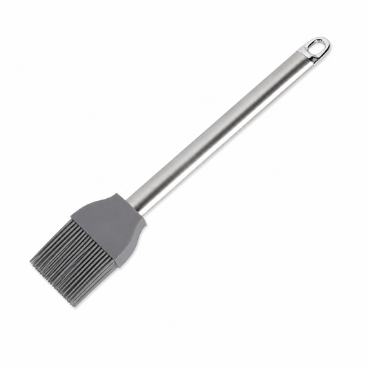 Pensulă pentru ungere și marinare, din silicon, cu mâner din inox, 4 x 25 cm, FLEXI